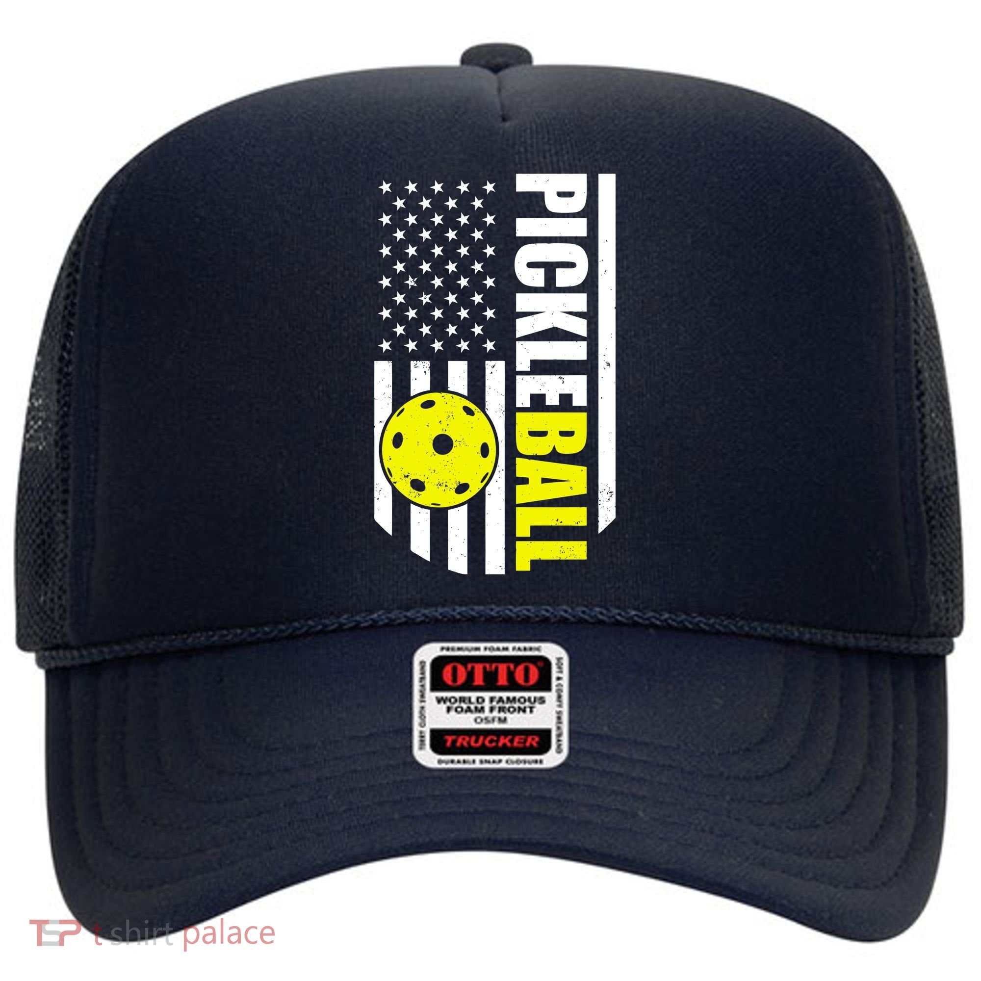 Pickleball USA Flag Love Playing Pickle Ball Hat
