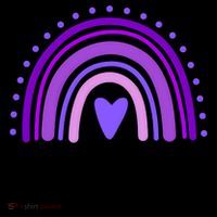 Purple Up For Miliartykids Rainbow Heart Coffee Mug thumb 5