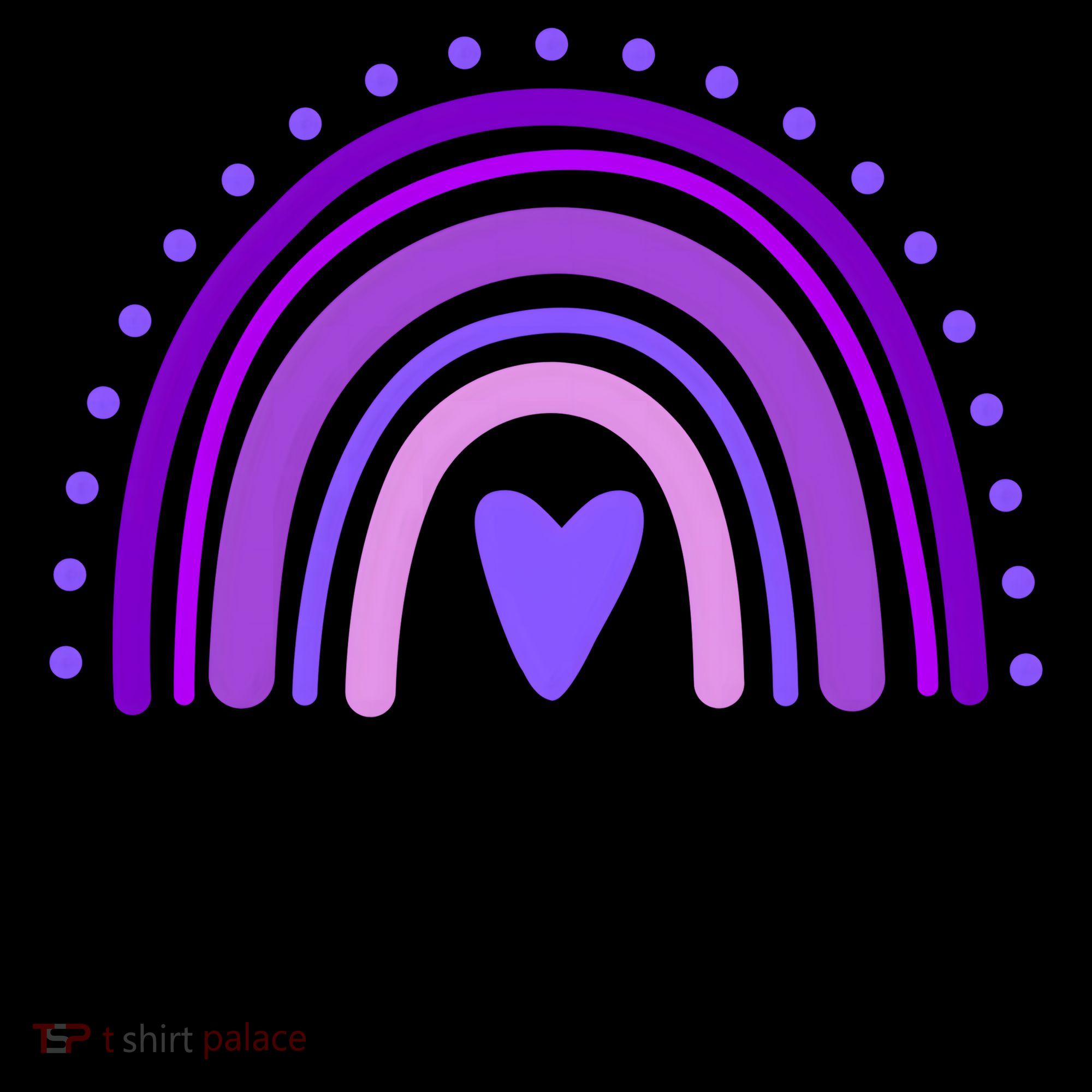 Purple Up For Miliartykids Rainbow Heart Coffee Mug