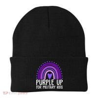 Purple Up For Miliartykids Rainbow Heart Beanie thumb 0
