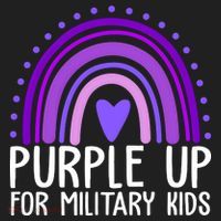 Purple Up For Miliartykids Rainbow Heart Beanie thumb 2