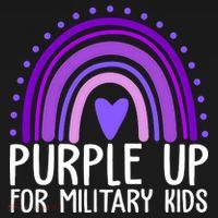 Purple Up For Miliartykids Rainbow Heart Women's Hoodie thumb 2