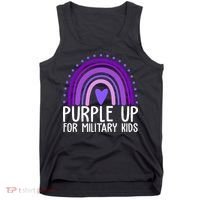 Purple Up For Miliartykids Rainbow Heart Tank Top thumb 0