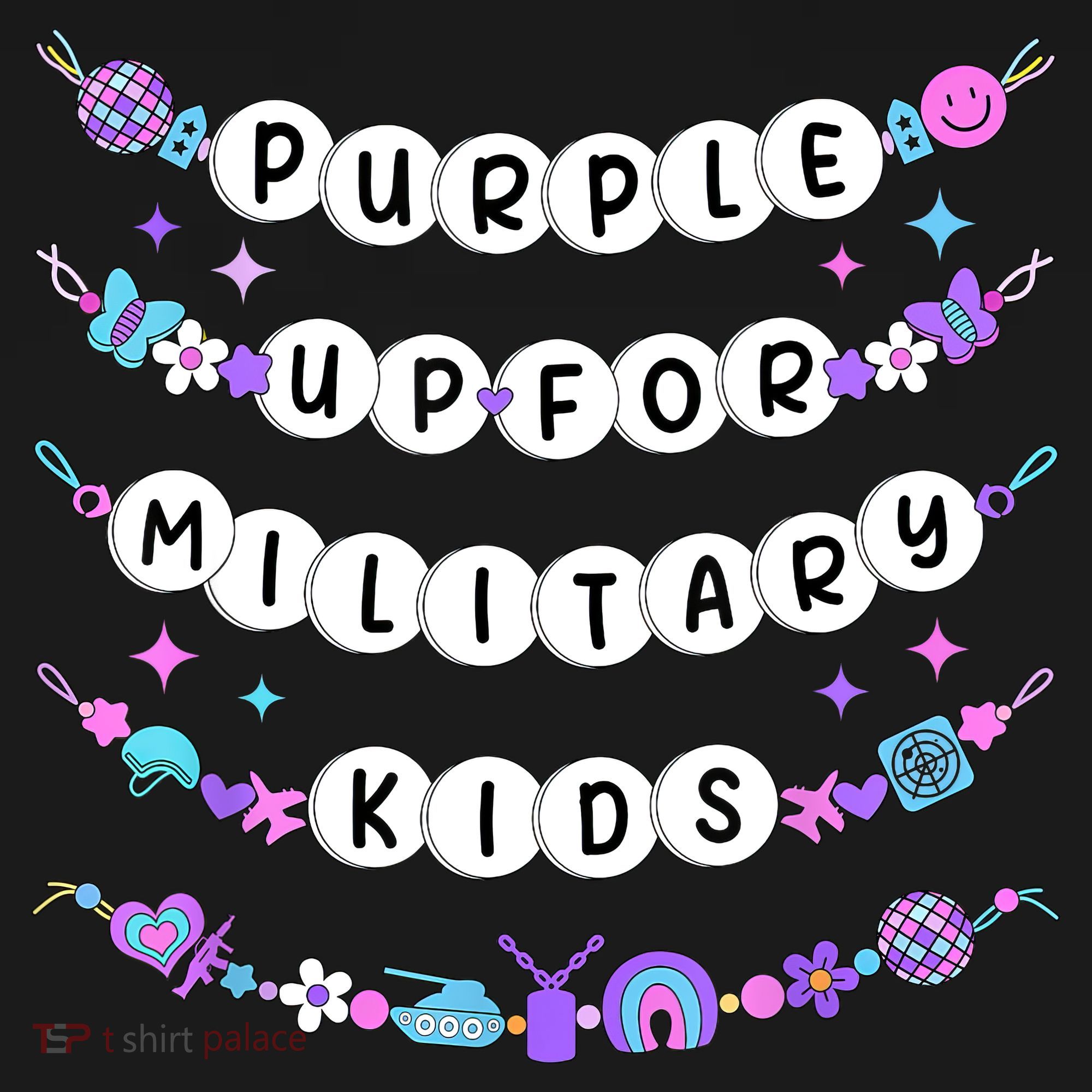 Purple Up For Military Ki Ds Friendship Bracelets Women's Hoodie