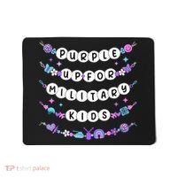 Purple Up For Military Ki Ds Friendship Bracelets Mousepad thumb 0