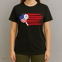 Pickleball US Flag American Patriotic Pickleball 4th of july T-Shirt thumb 4