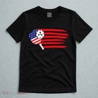 Pickleball US Flag American Patriotic Pickleball 4th of july T-Shirt thumb 5