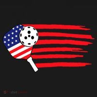 Pickleball US Flag American Patriotic Pickleball 4th of july T-Shirt thumb 7