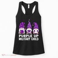 Purple Up For Military Military Child Month Gnomes Women's Tank Top thumb 0