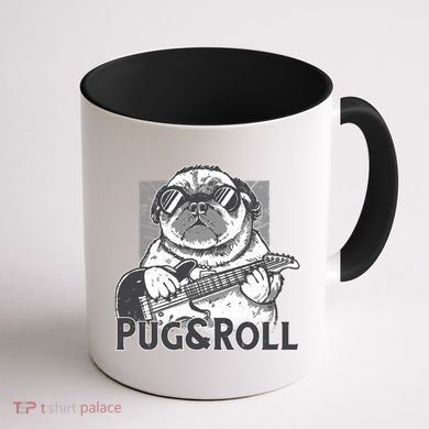 Pug And Roll Coffee Mug back