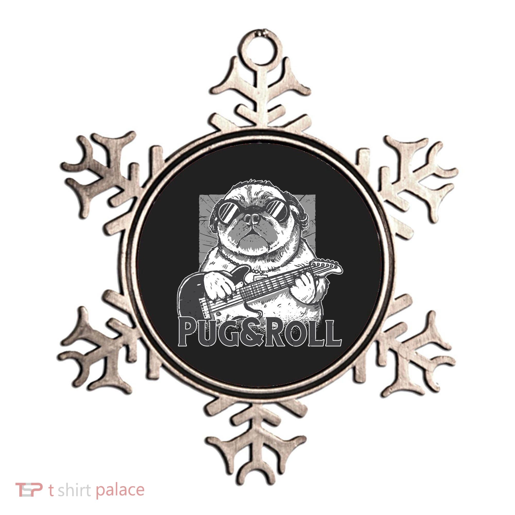 Pug And Roll Ornament