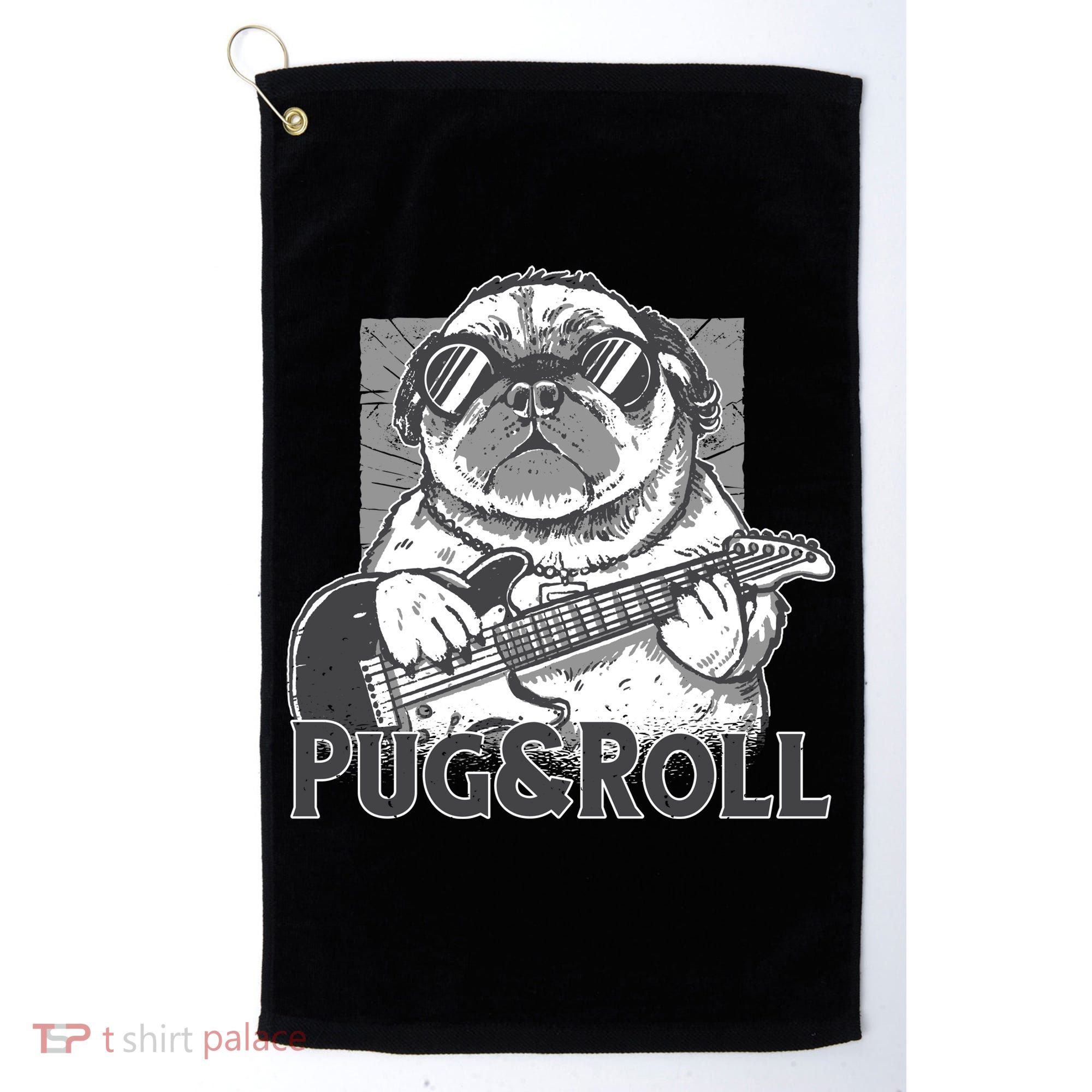 Pug And Roll Golf Towel