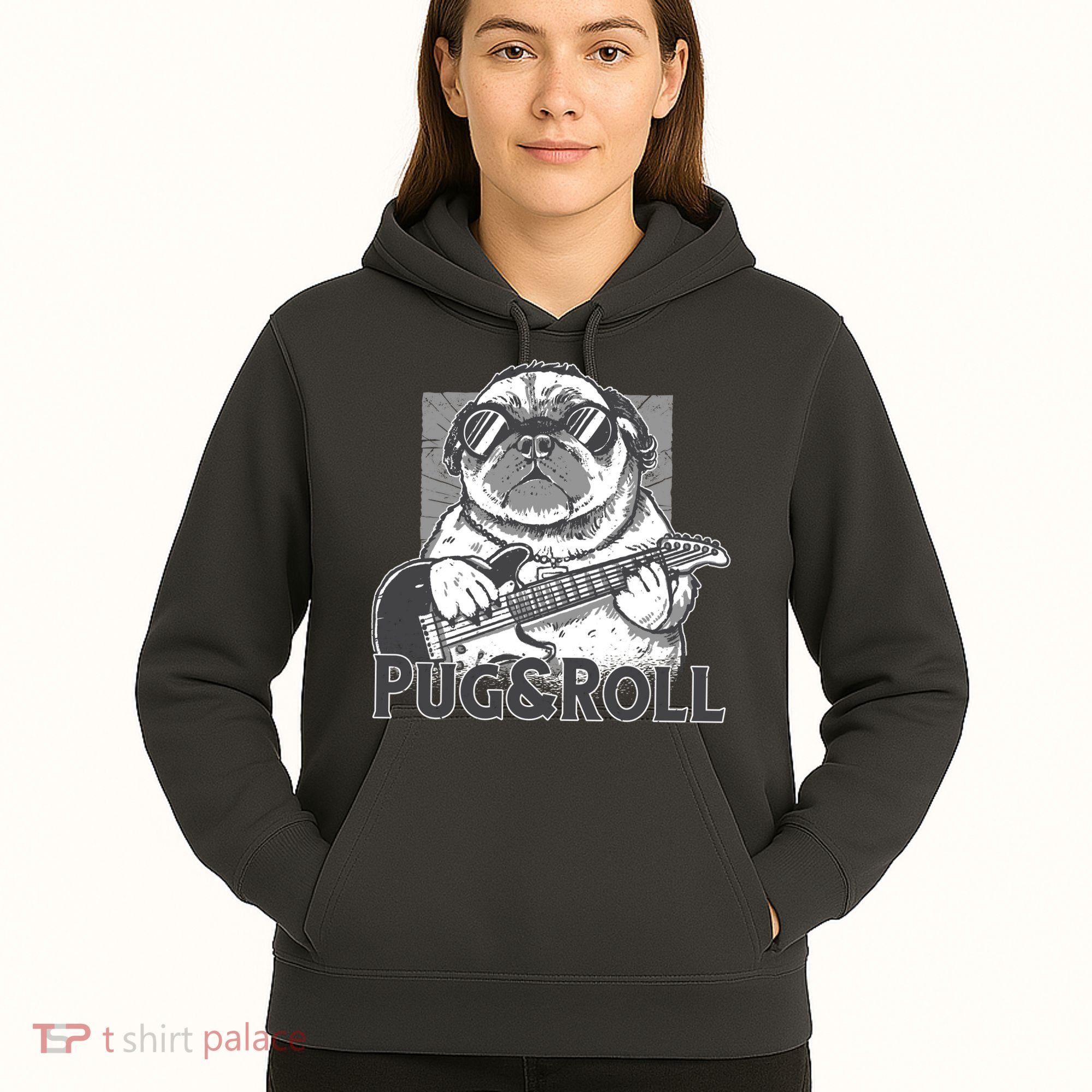 Pug And Roll Hoodie