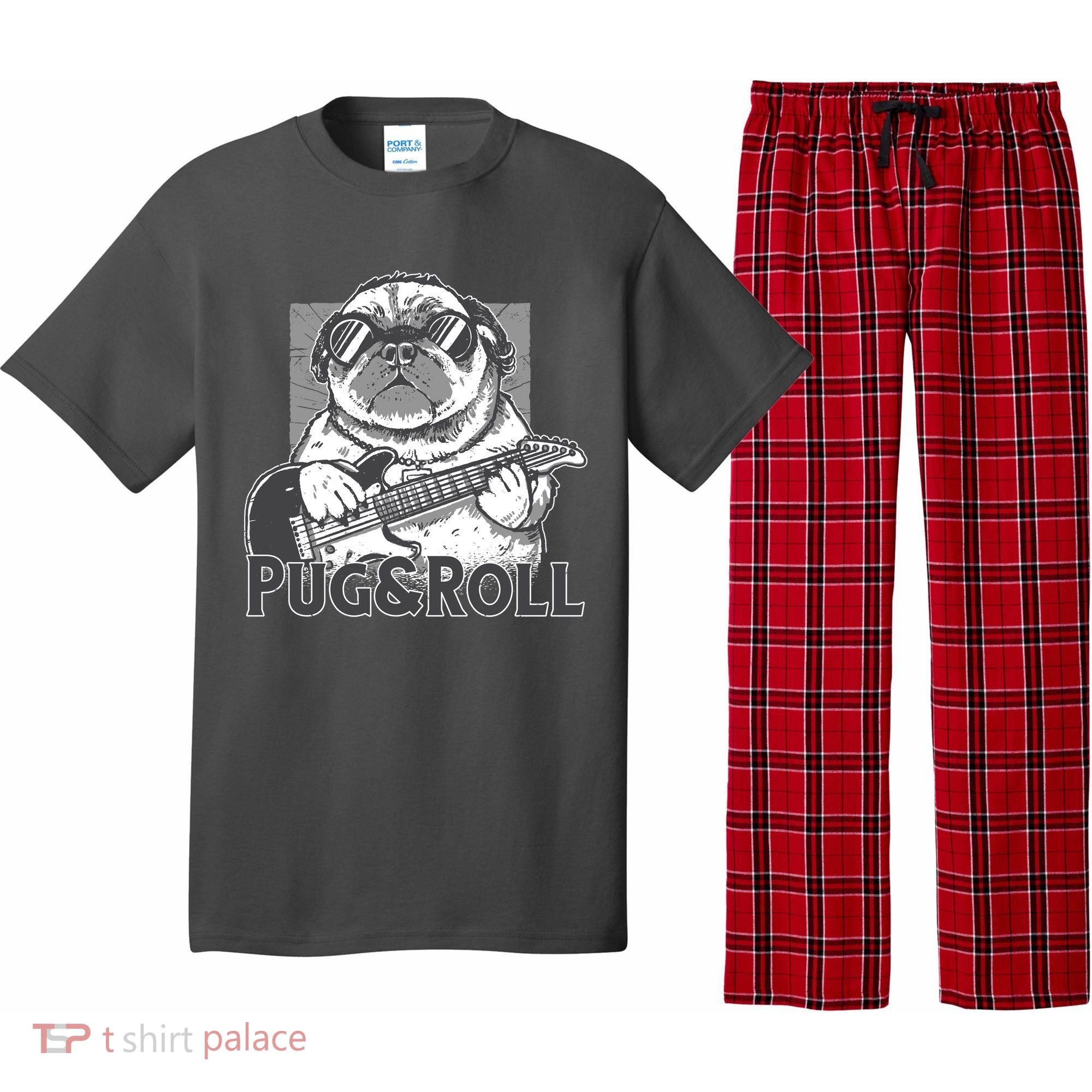 Pug And Roll Pajama Set