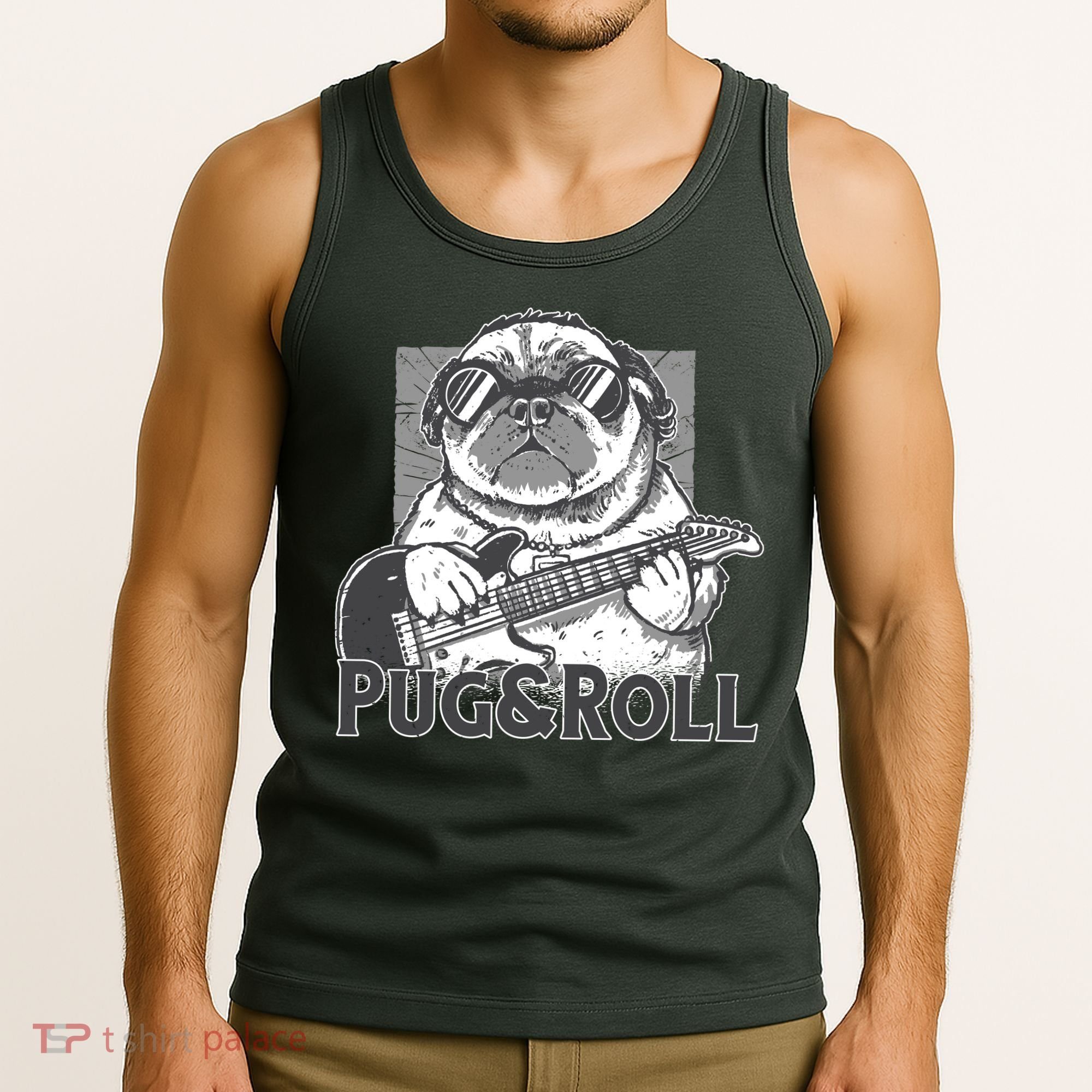 Pug And Roll Tank Top