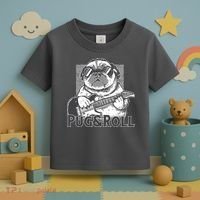 Pug And Roll Toddler T-Shirt thumb 3