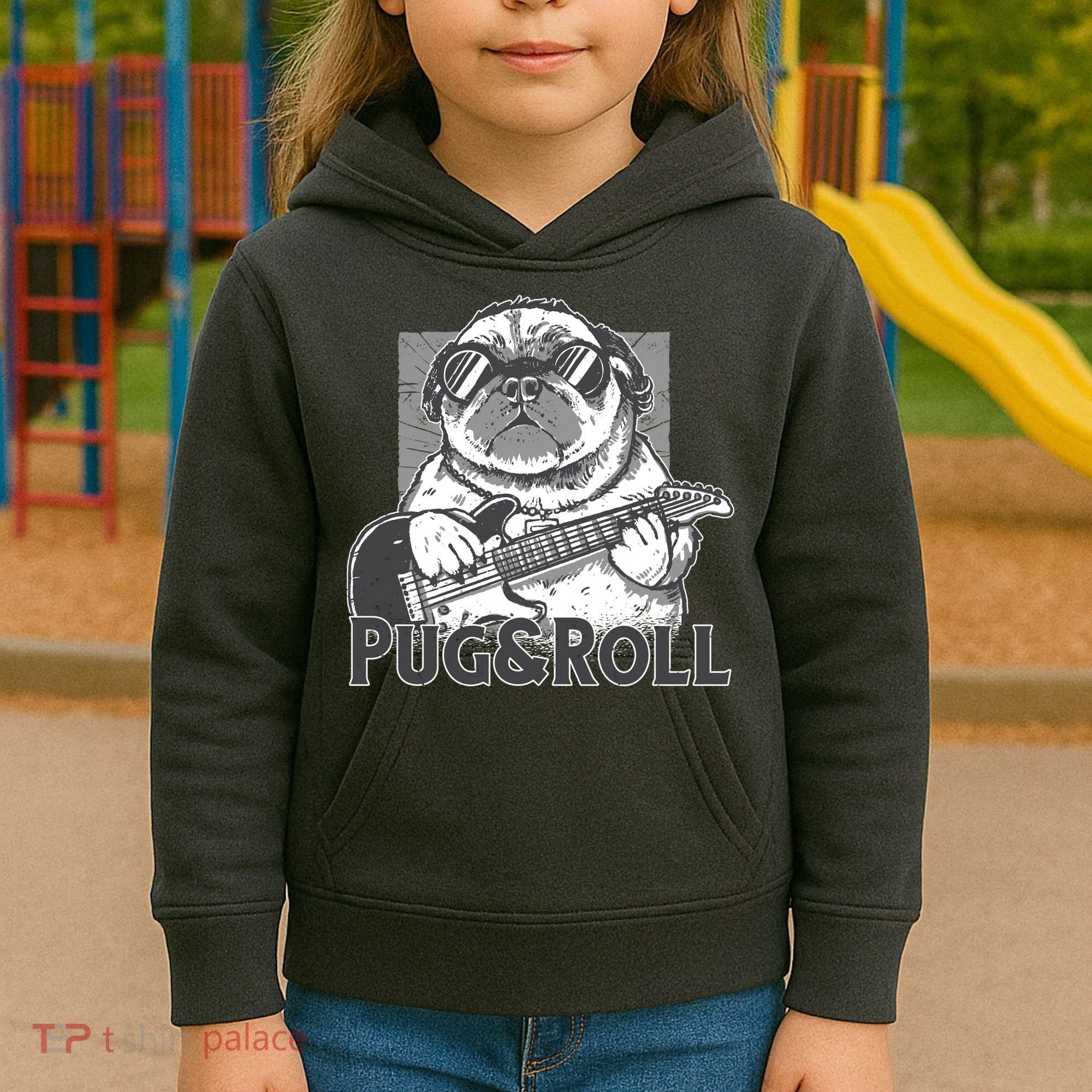 Pug And Roll Kids Hoodie