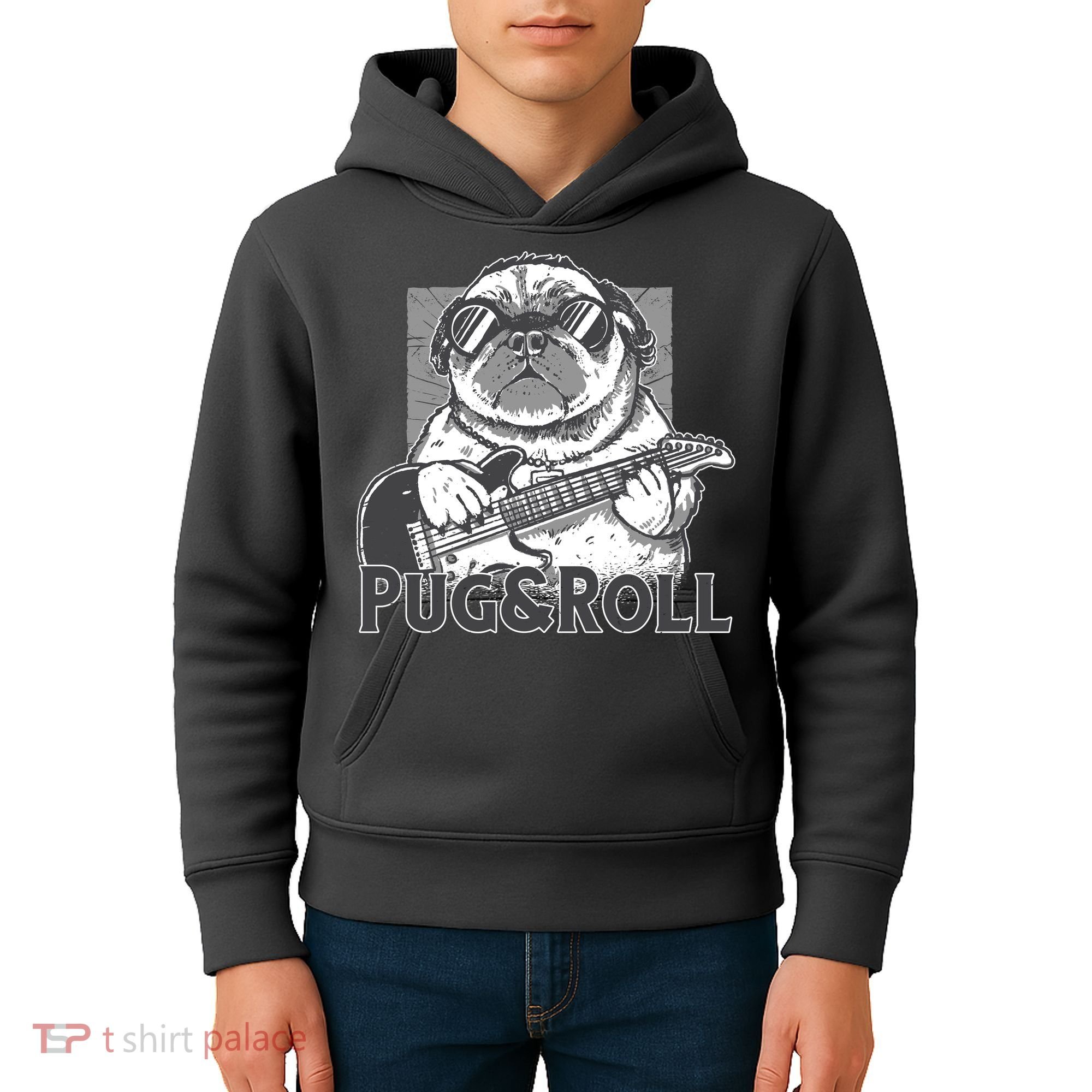 Pug And Roll Kids Hoodie