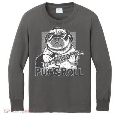 Pug And Roll Kids Long Sleeve Shirt
