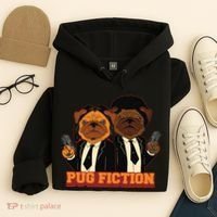 Pug Fiction Hoodie thumb 4