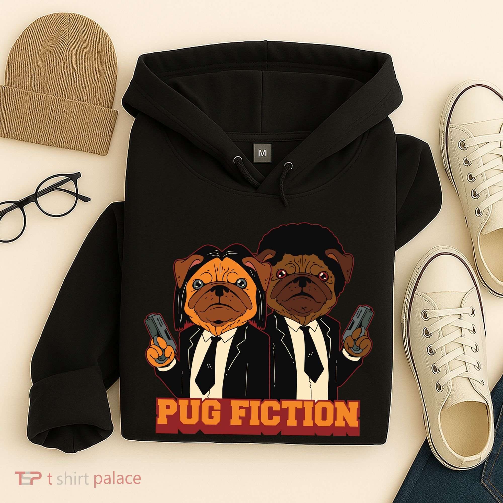 Pug Fiction Hoodie