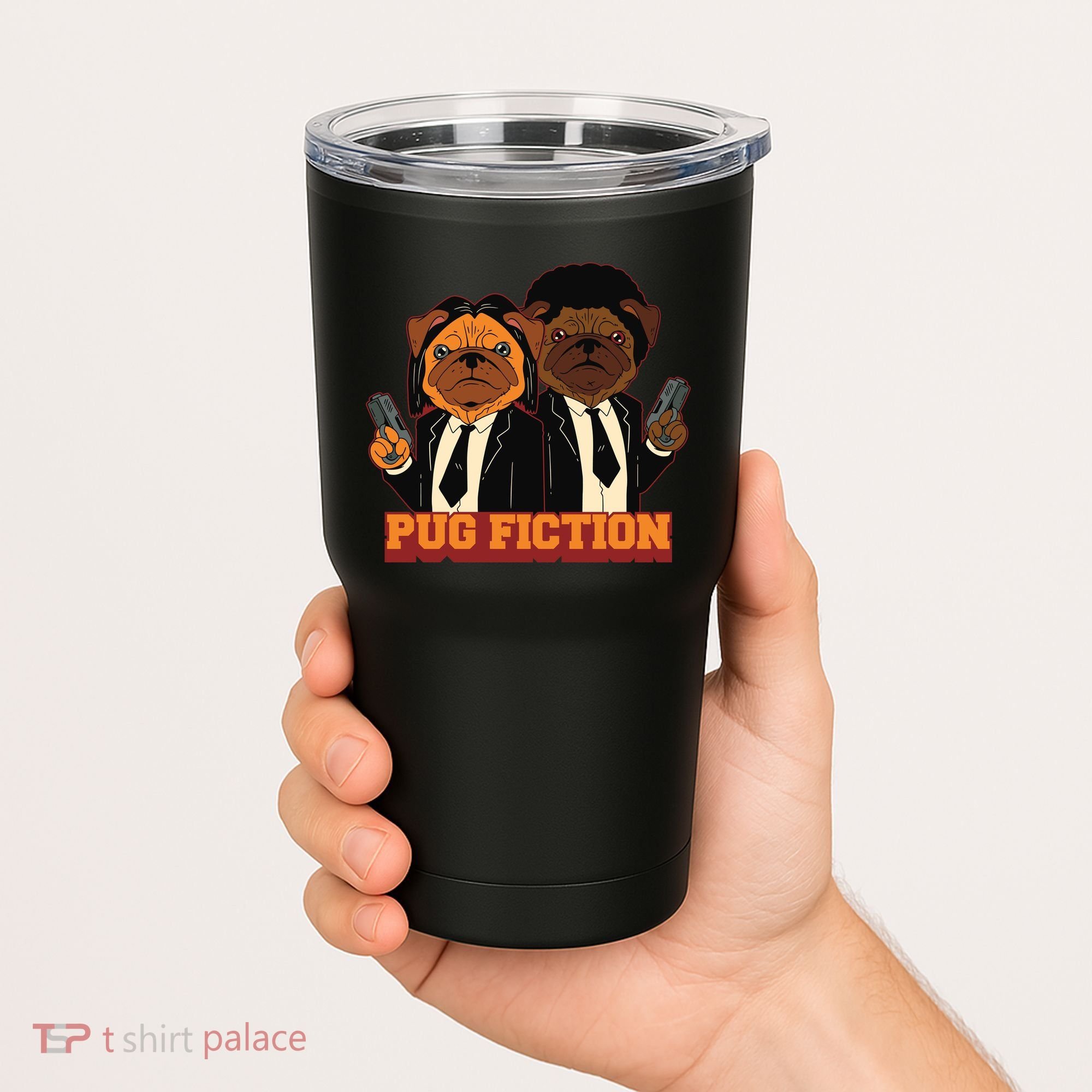 Pug Fiction Tumbler