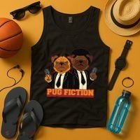 Pug Fiction Tank Top thumb 4