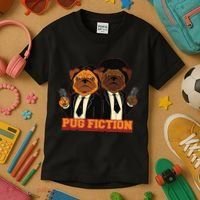 Pug Fiction Kids T-Shirt thumb 3