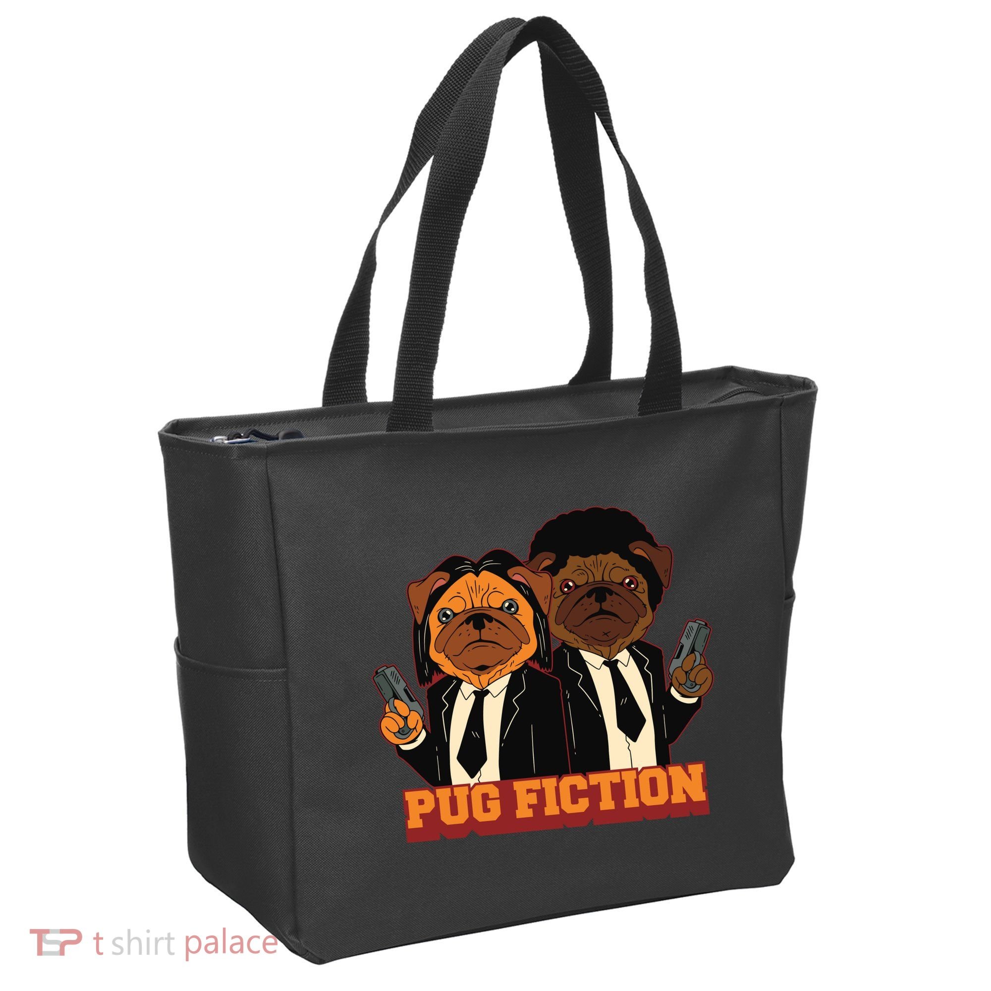 Pug Fiction Tote Bag