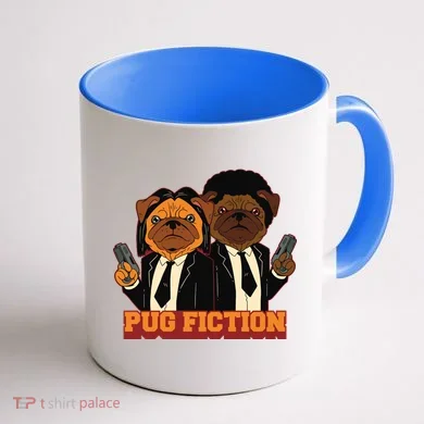 Pug Fiction Coffee Mug back