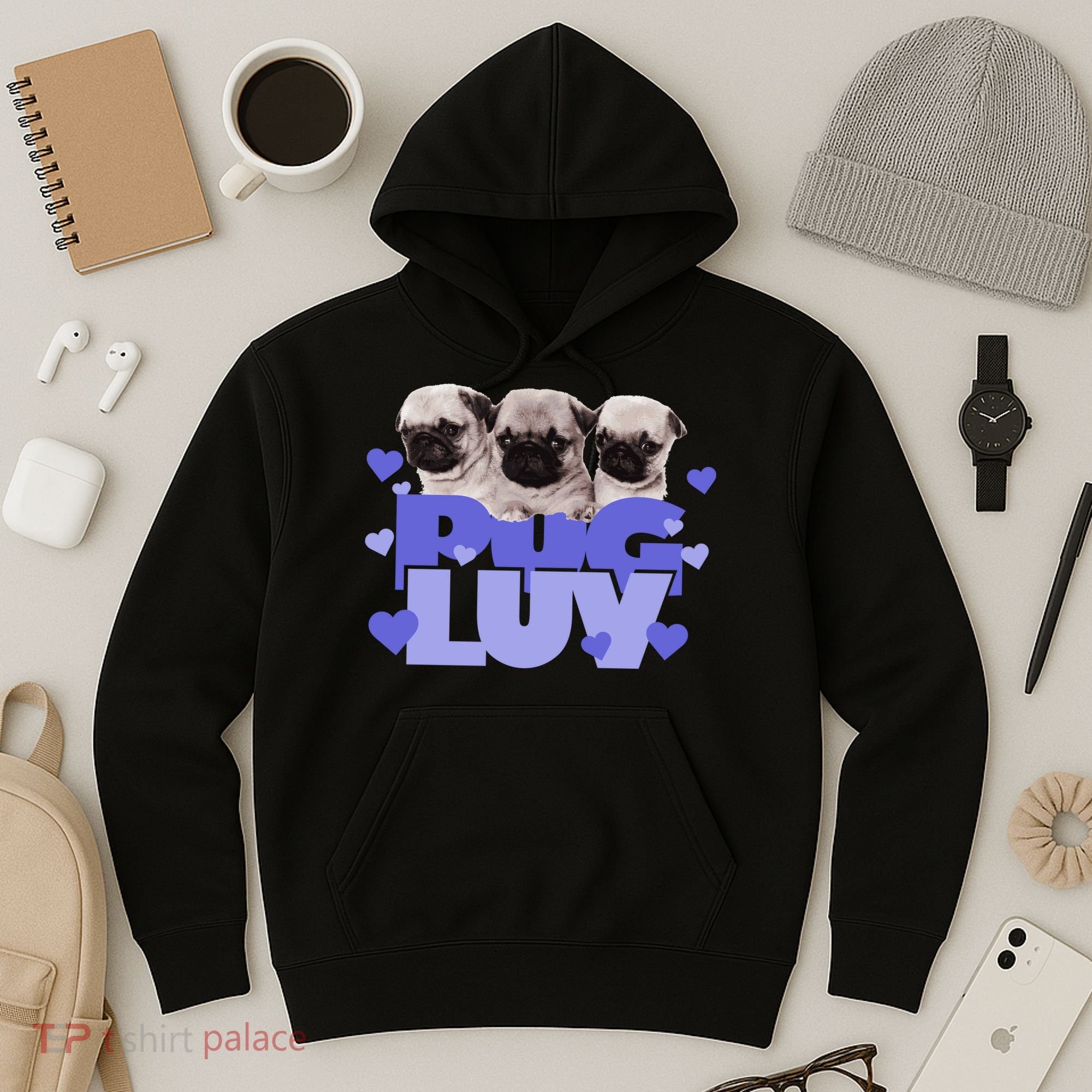 Pug Luv Hoodie