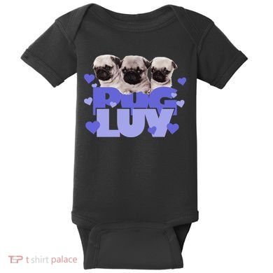 Pug Luv Baby Bodysuit