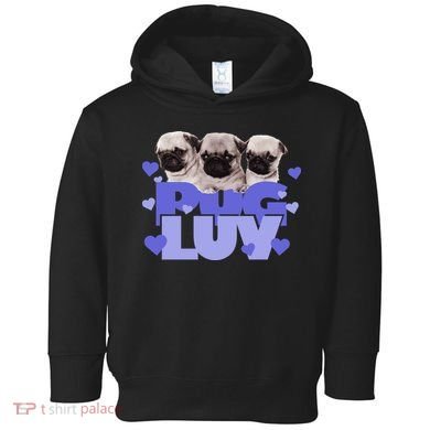 Pug Luv Toddler Hoodie