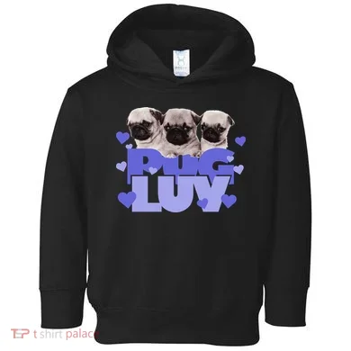 Pug Luv Toddler Hoodie