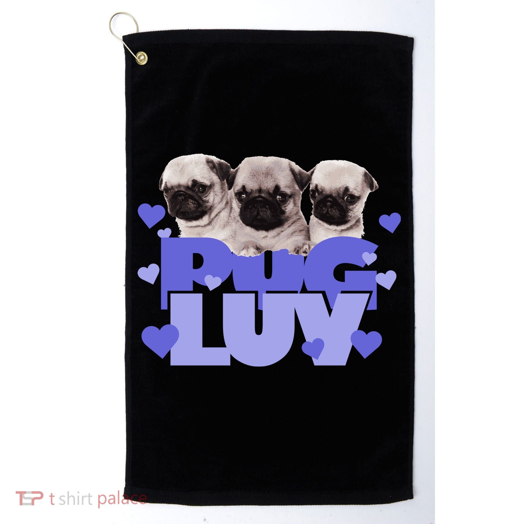 Pug Luv Golf Towel