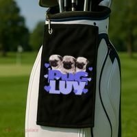 Pug Luv Golf Towel thumb 2