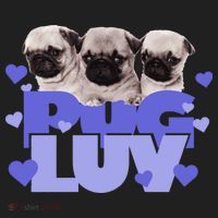 Pug Luv Golf Towel thumb 3