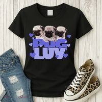 Pug Luv Women's T-Shirt thumb 3
