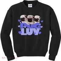 Pug Luv Kids Sweatshirt thumb 0