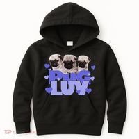 Pug Luv Kids Hoodie thumb 0