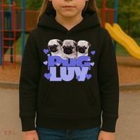 Pug Luv Kids Hoodie thumb 3