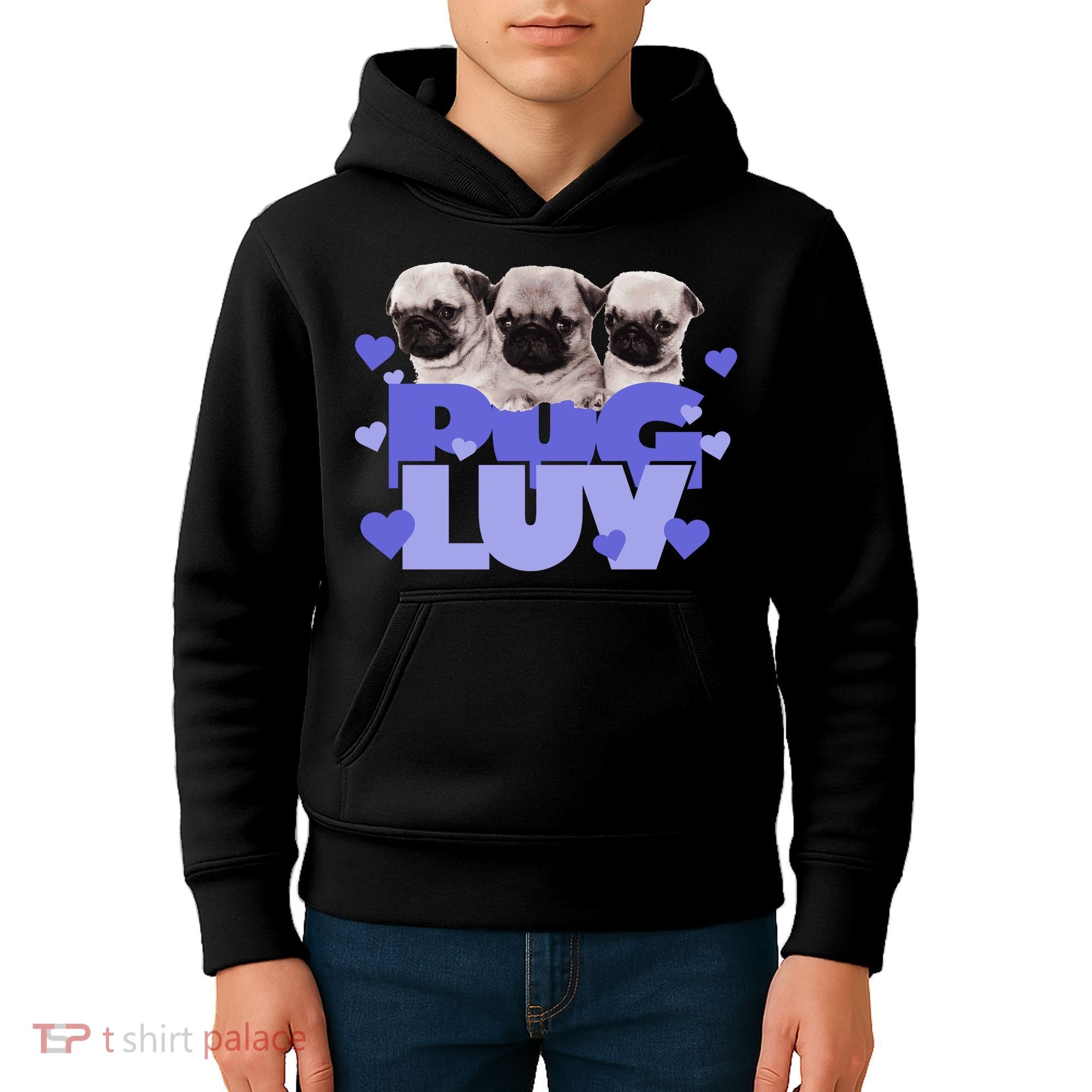 Pug Luv Kids Hoodie