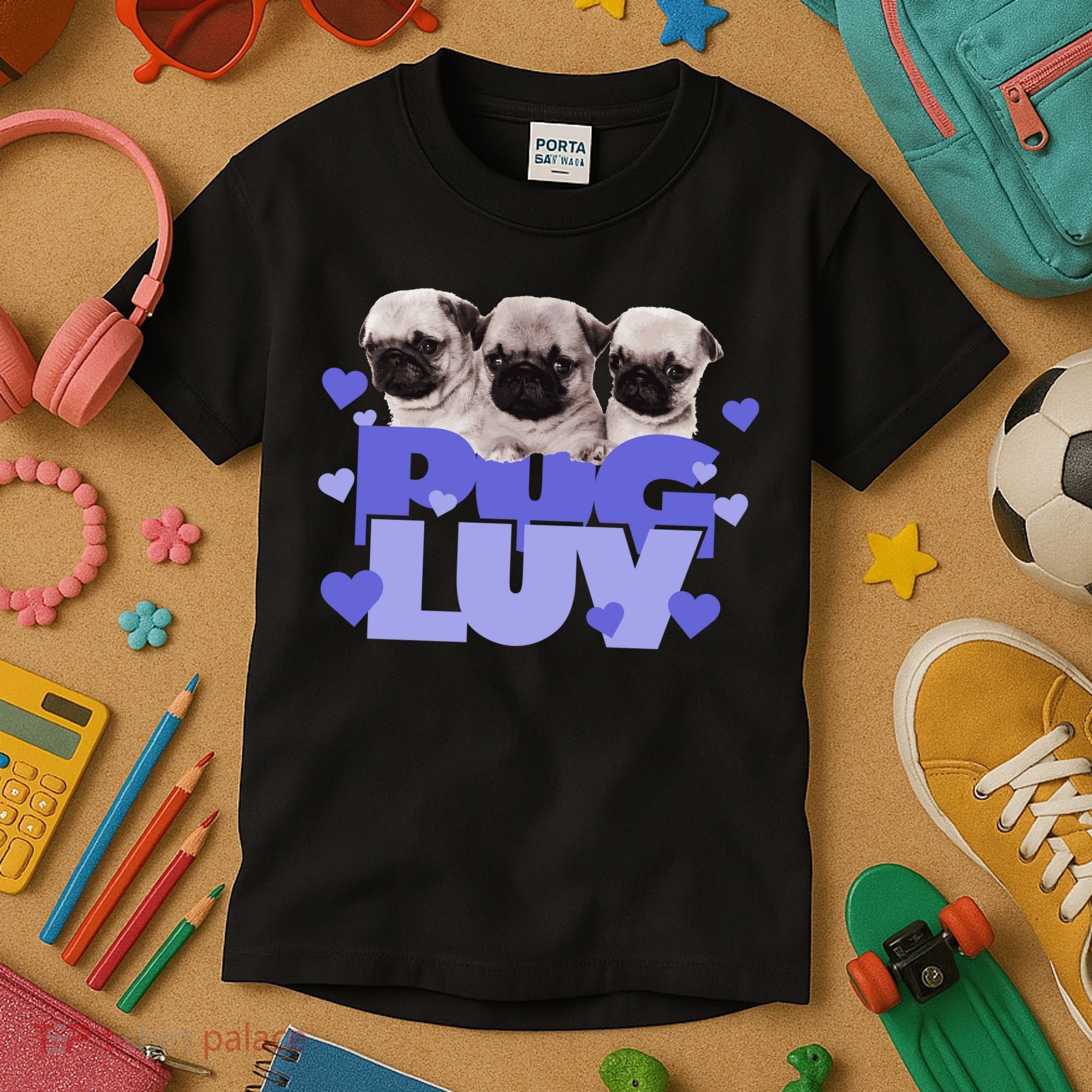 Pug Luv Kids T-Shirt