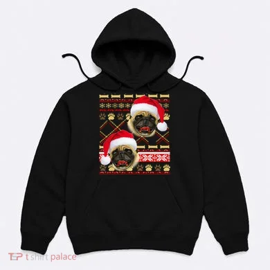Pug Ugly Christmas Sweater Hoodie