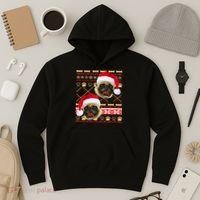 Pug Ugly Christmas Sweater Hoodie thumb 3