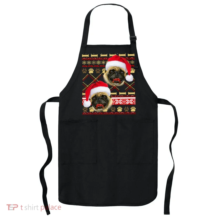 Pug Ugly Christmas Sweater Apron