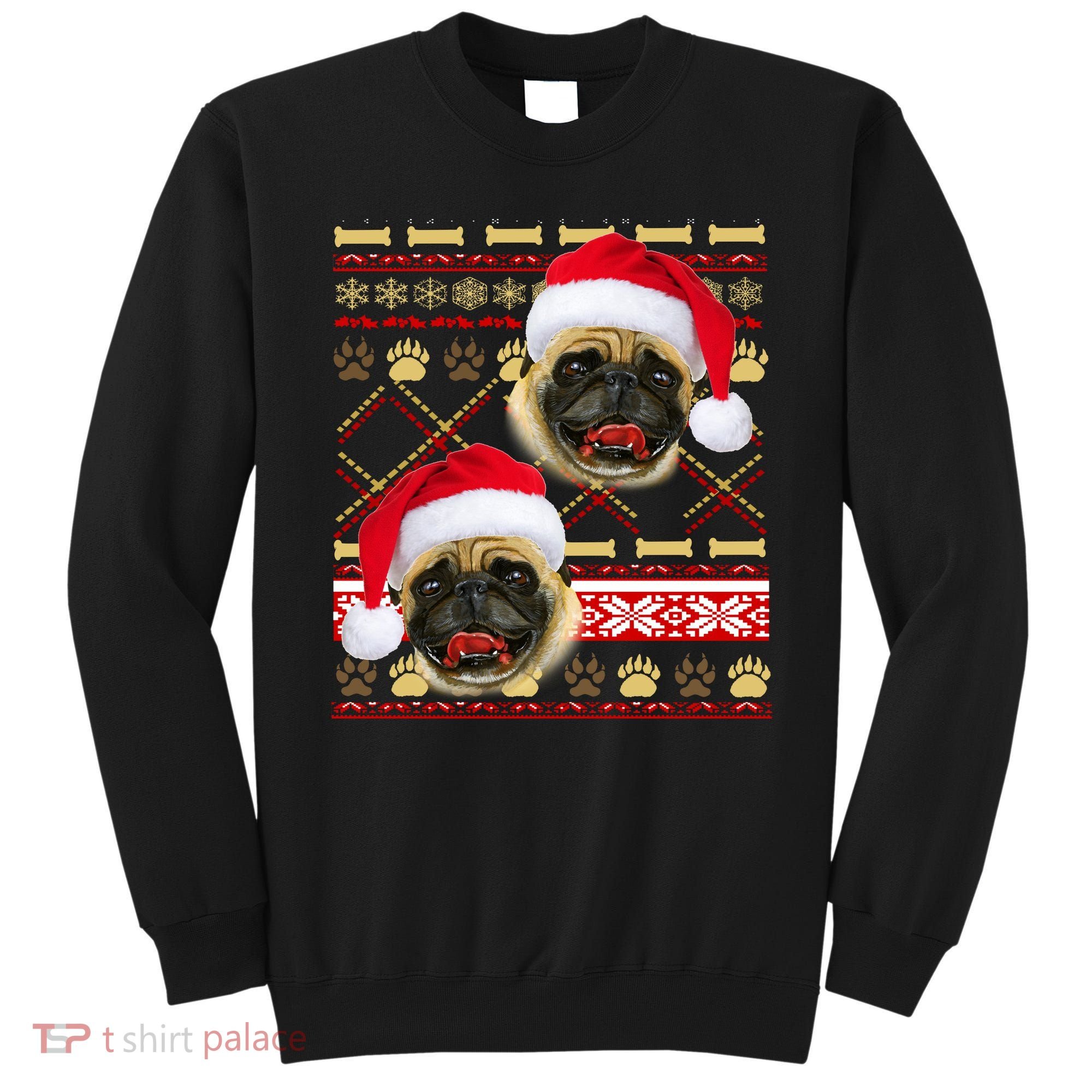 Pug Ugly Christmas Sweater Sweatshirt