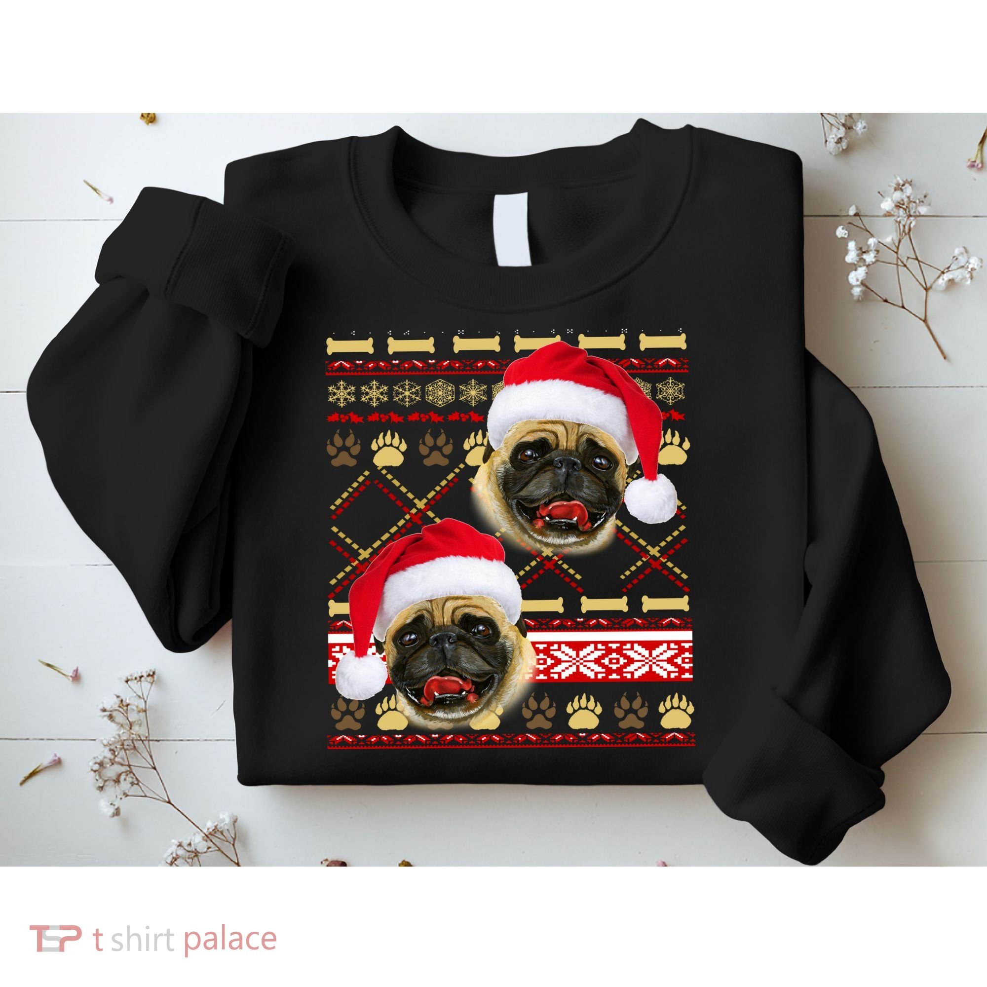 Pug Ugly Christmas Sweater Sweatshirt