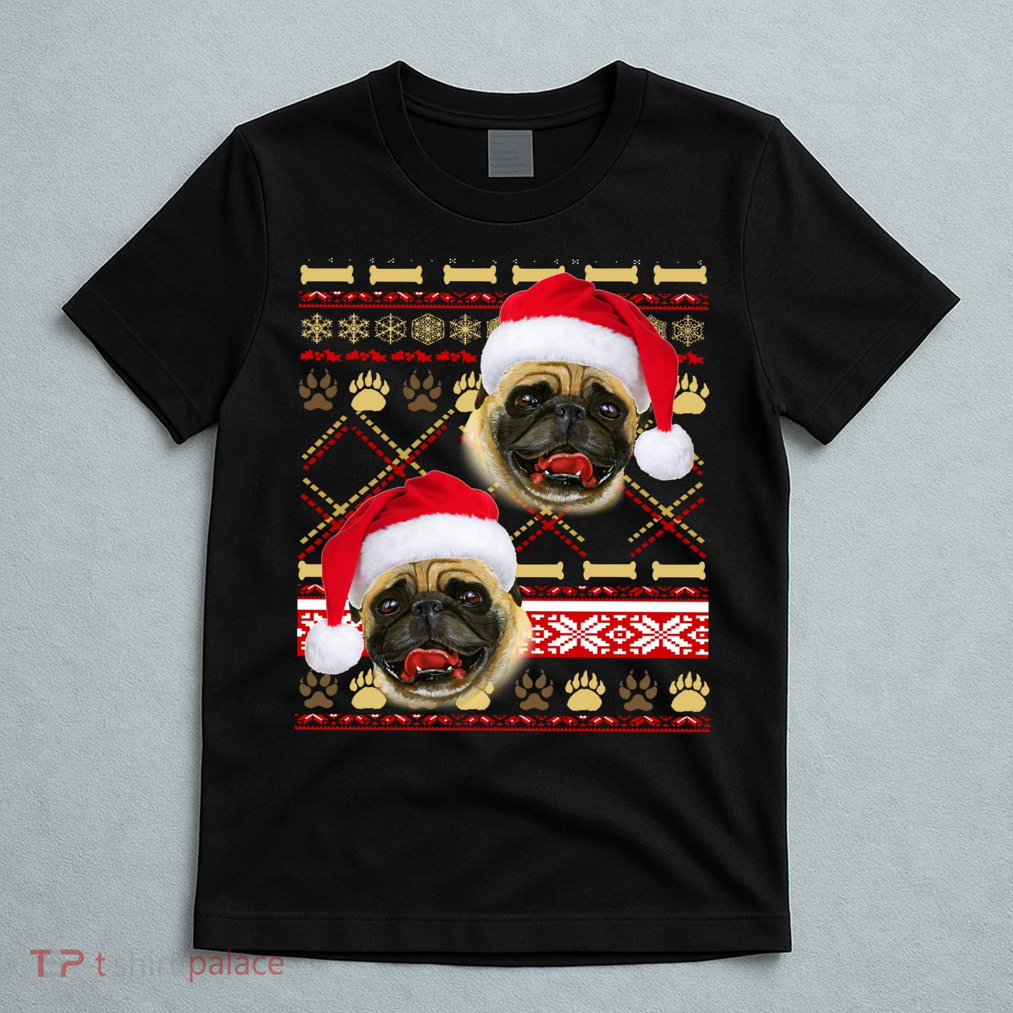 Pug Ugly Christmas Sweater T-Shirt