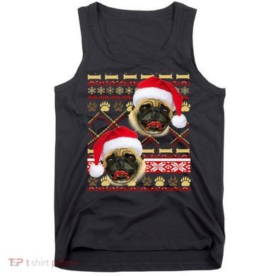 Pug Ugly Christmas Sweater Tank Top